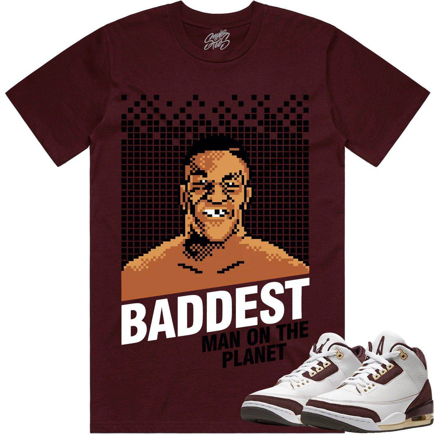 Burgundy 5s Shirt - Jordan Retro 5 Burgundy Shirts - Burgundy Baddest