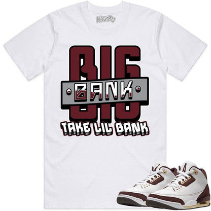 Burgundy 5s Shirt - Jordan Retro 5 Burgundy Shirts - Burgundy Big Bank