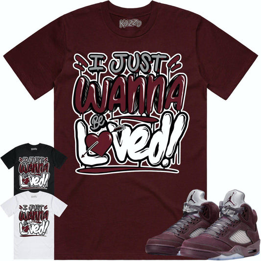 Burgundy 5s Shirt - Jordan Retro 5 Burgundy Shirts - Burgundy Loved