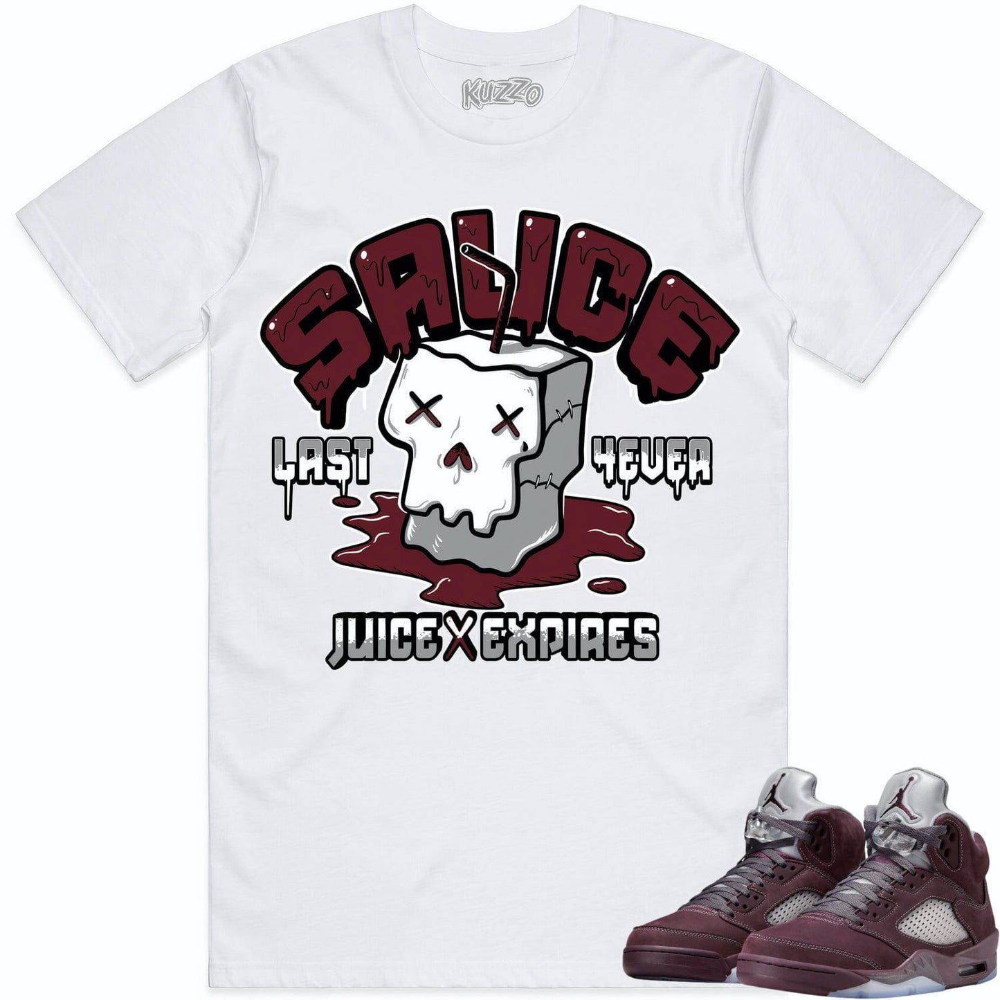 Burgundy 5s Shirt - Jordan Retro 5 Burgundy Shirts - Burgundy Sauce