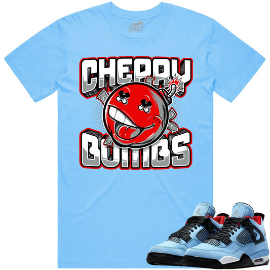 Cactus Jack 4s Shirt - Jordan 4 Travis Scott Shirt - Cherry Bombs