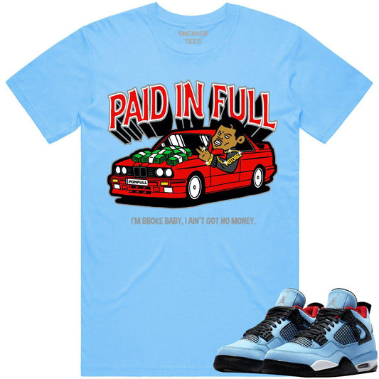 Cactus Jack 4s Shirt - Jordan 4 Travis Scott Shirt - Red Paid