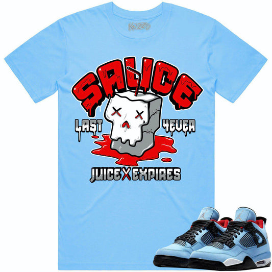 Cactus Jack 4s Shirt - Jordan 4 Travis Scott Shirt - Red Sauce