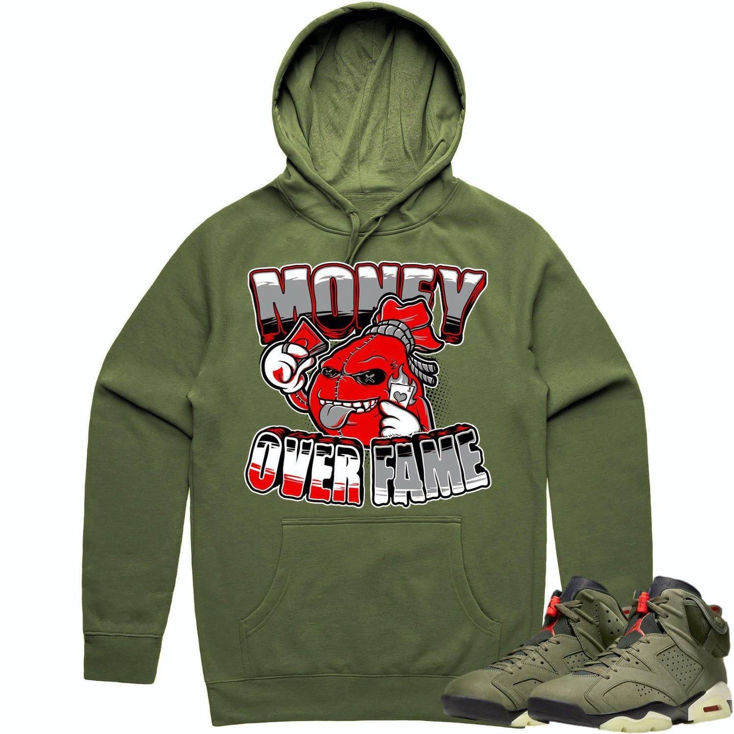 Cactus Jack 6s Hoodie - Jordan 6 Travis Scott Shirts - Money Fame