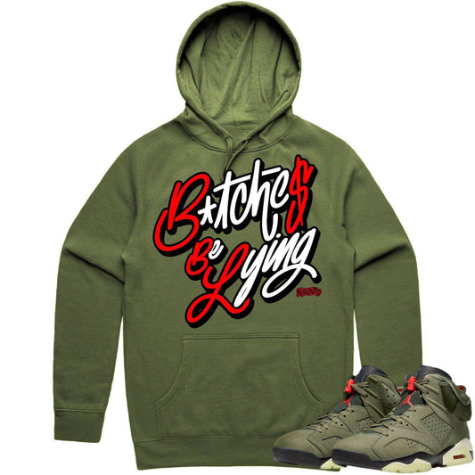 Cactus Jack 6s Hoodie - Jordan 6 Travis Scott Shirts - Red BBL