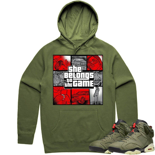 Cactus Jack 6s Hoodie - Jordan 6 Travis Scott Shirts - Red Game