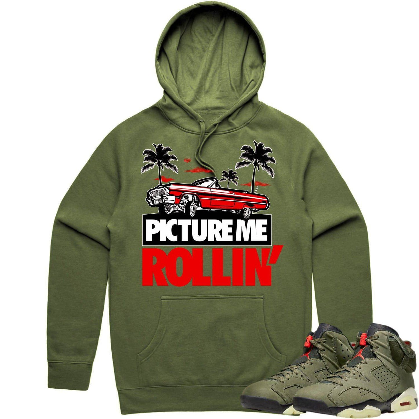 Cactus Jack 6s Hoodie - Jordan 6 Travis Scott Shirts - Red Picture