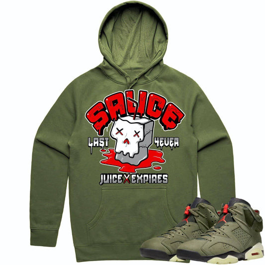 Cactus Jack 6s Hoodie - Jordan 6 Travis Scott Shirts - Red Sauce