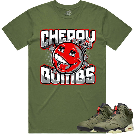 Cactus Jack 6s Shirt - Jordan 6 Travis Scott Shirts - Cherry Bombs