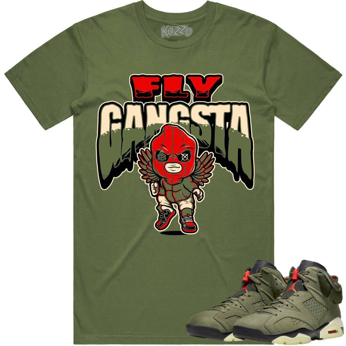 Cactus Jack 6s Shirt - Jordan 6 Travis Scott Shirts - Fly Gangsta