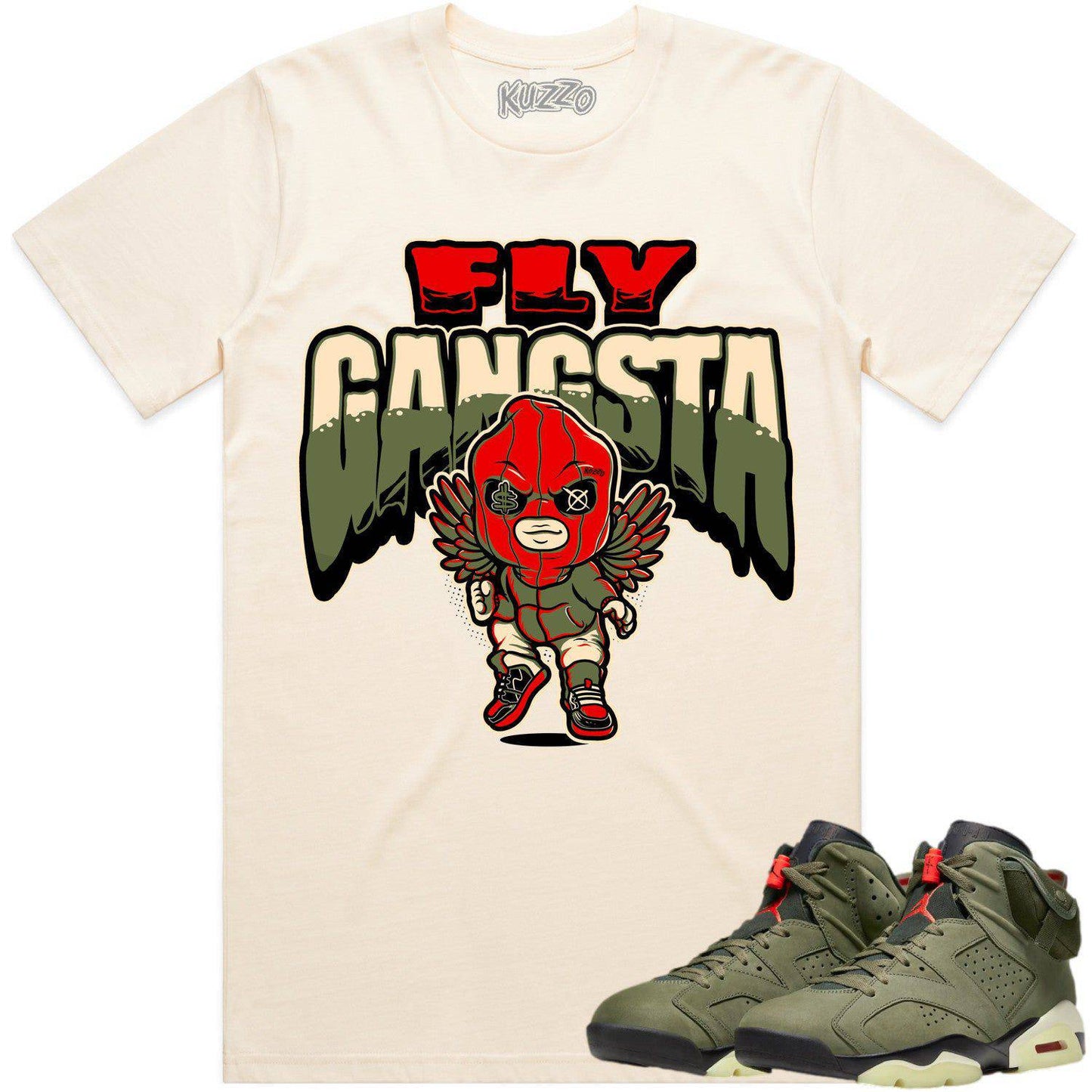 Cactus Jack 6s Shirt - Jordan 6 Travis Scott Shirts - Fly Gangsta