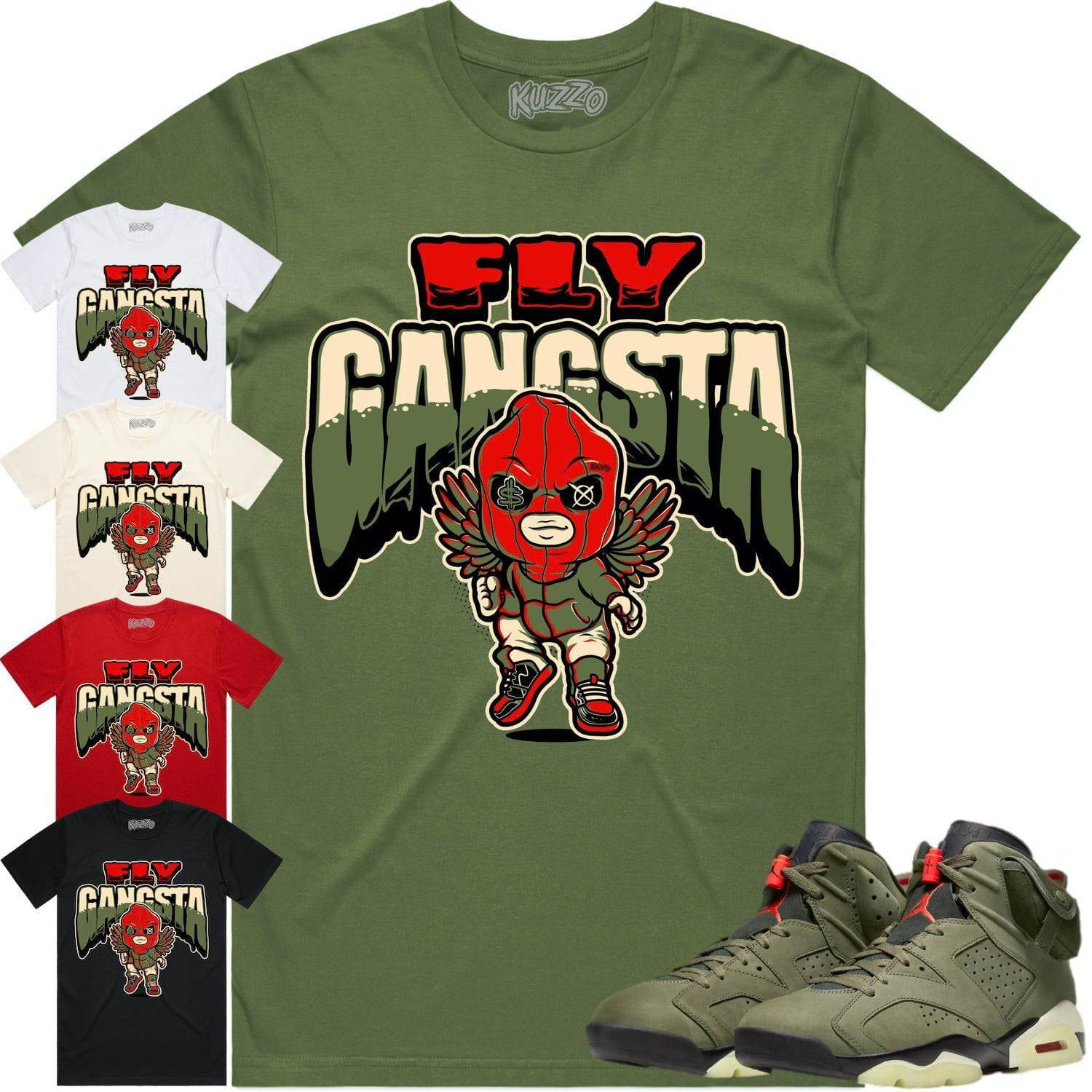 Cactus Jack 6s Shirt - Jordan 6 Travis Scott Shirts - Fly Gangsta