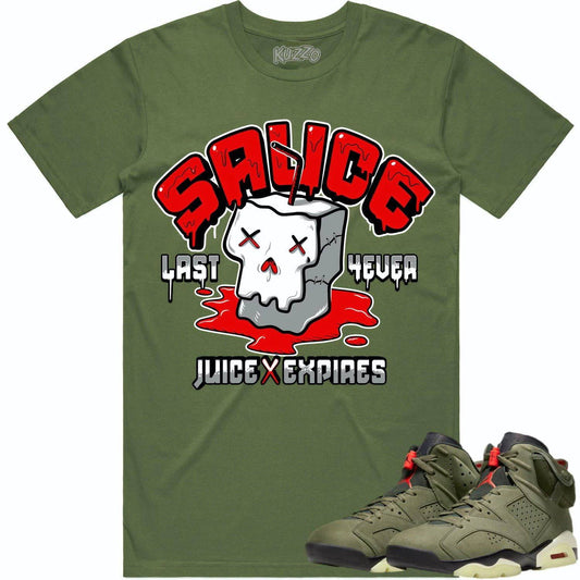 Cactus Jack 6s Shirt - Jordan 6 Travis Scott Shirts - Red Sauce