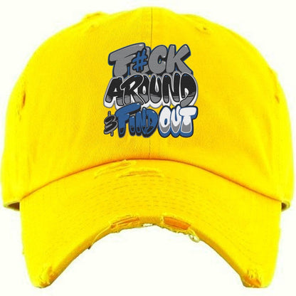 Canary 1s Dad Hats - Jordan 1 Low Canary Yellow Hats - F#ck
