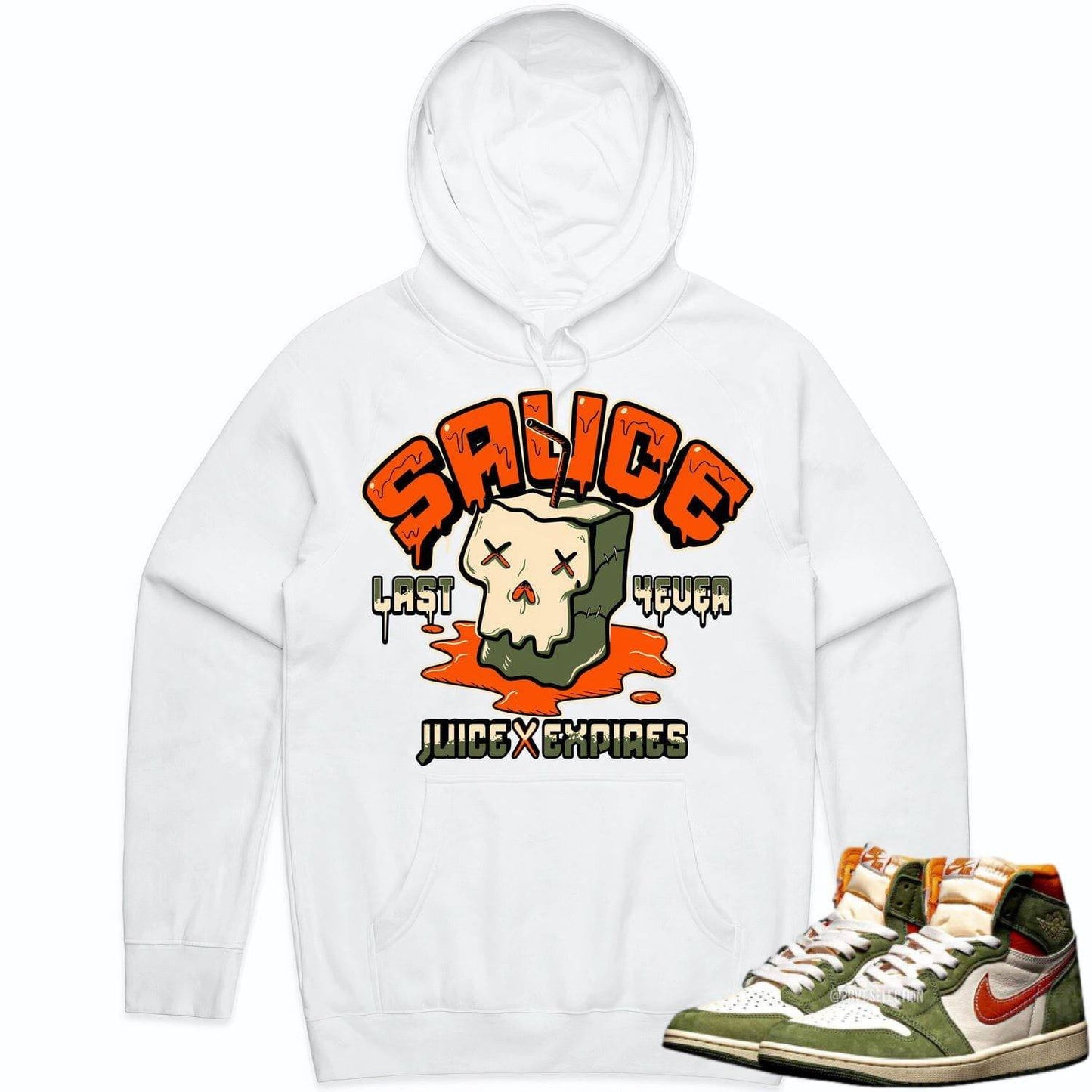 Celadon 1s Hoodie - Jordan Retro 1 Celadon Hoodie - Celadon Sauce