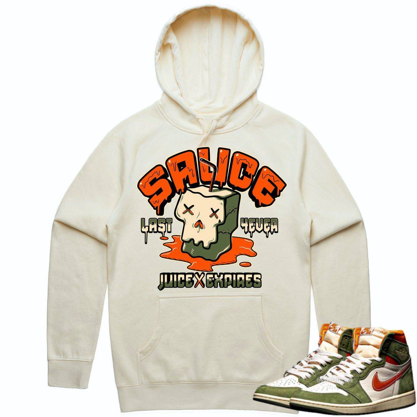 Celadon 1s Hoodie - Jordan Retro 1 Celadon Hoodie - Celadon Sauce