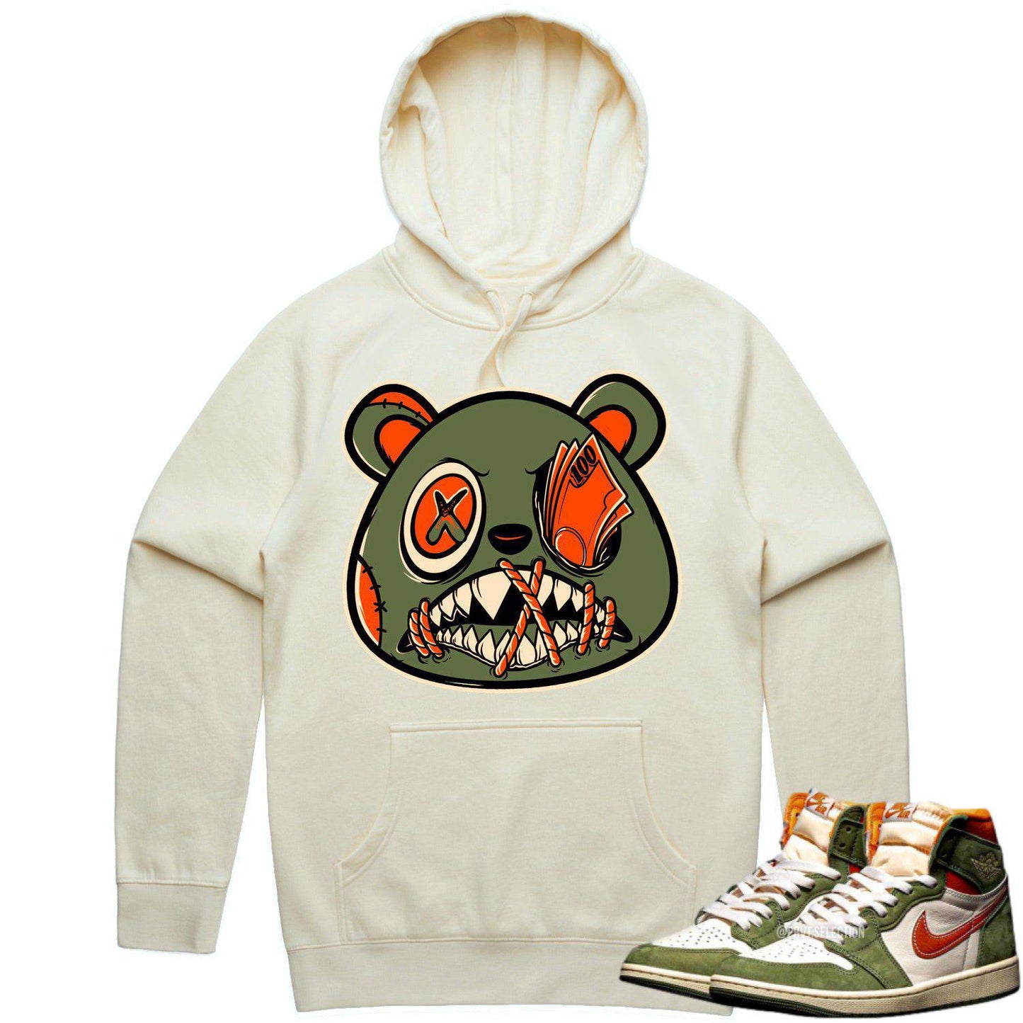 Celadon 1s Hoodie - Jordan Retro 1 Celadon Hoodie - Money Talks Baws