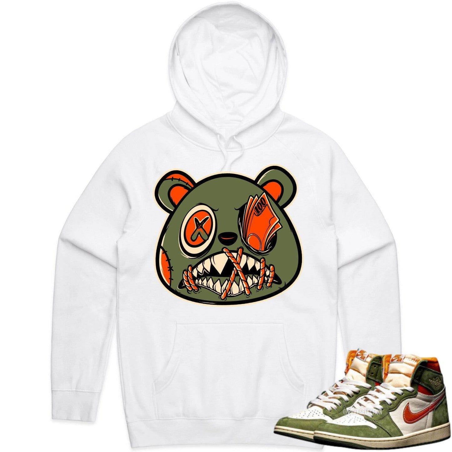 Celadon 1s Hoodie - Jordan Retro 1 Celadon Hoodie - Money Talks Baws