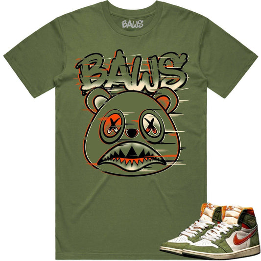 Celadon 1s Shirt - Jordan Retro 1 Celadon 1s Shirts - Glitch Baws