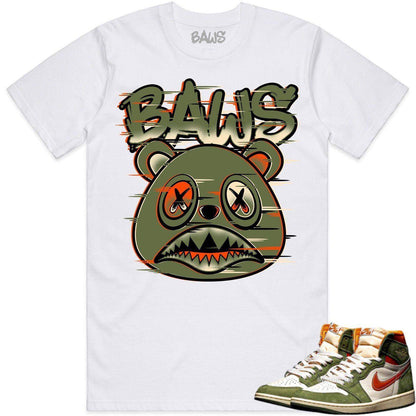 Celadon 1s Shirt - Jordan Retro 1 Celadon 1s Shirts - Glitch Baws