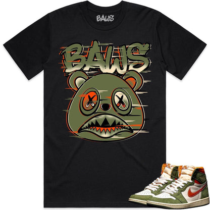 Celadon 1s Shirt - Jordan Retro 1 Celadon 1s Shirts - Glitch Baws