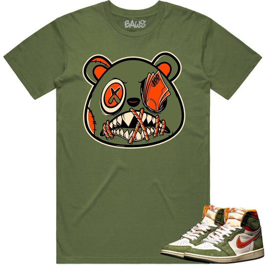 Celadon 1s Shirt - Jordan Retro 1 Celadon 1s Shirts - Money Talks Baws