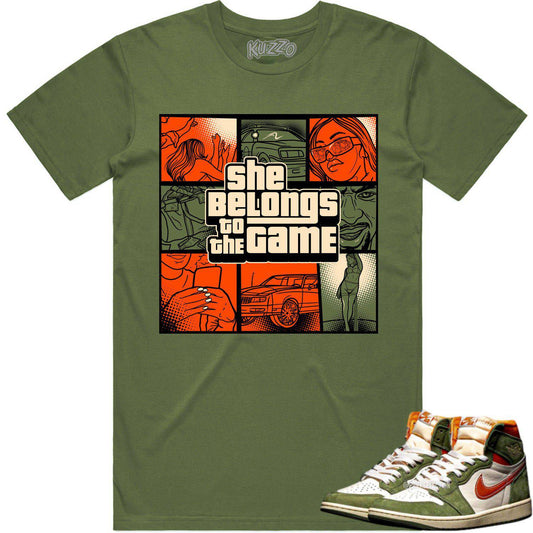 Celadon 1s Shirt - Jordan Retro 1 Celadon Shirts - Celadon Game