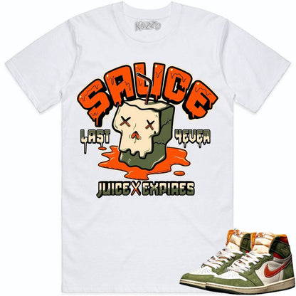 Celadon 1s Shirt - Jordan Retro 1 Celadon Shirts - Celadon Sauce