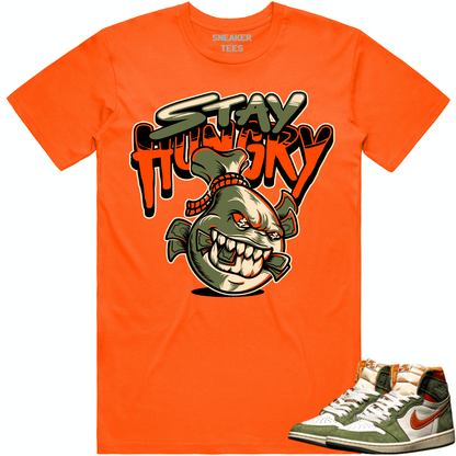 Celadon 1s Shirt - Jordan Retro 1 Celadon Shirts - Celadon Stay Hungry