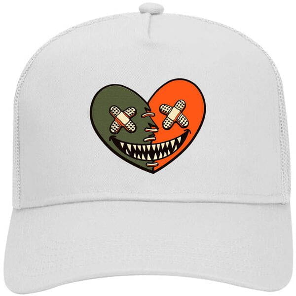 Celadon 1s Trucker Hats - Jordan 1 Celadon Trucker Hat - Heart Baws