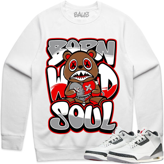 Cement Grey 3s Sweater - Crewnecks to Match - Born Wild