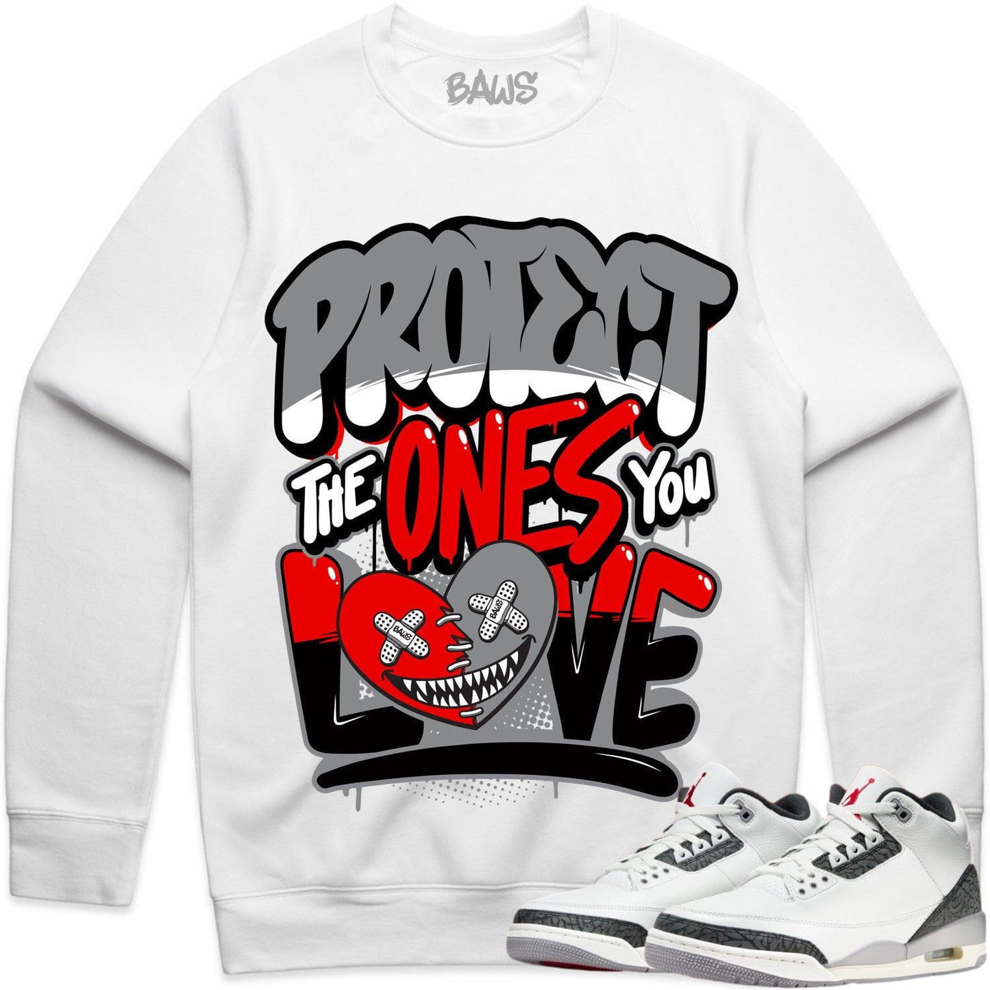 Cement Grey 3s Sweater - Crewnecks to Match - PTYOL