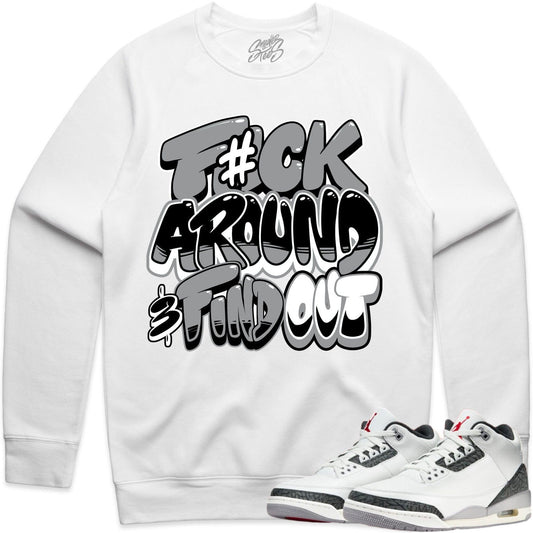 Cement Grey 3s Sweater to Match - F#ck