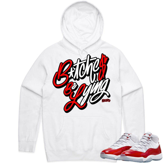 Cherry 11s Hoodie - Jordan Retro 11 Cherry Hoodie - BBL