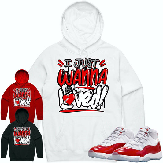 Cherry 11s Hoodie - Jordan Retro 11 Cherry Hoodie - Loved