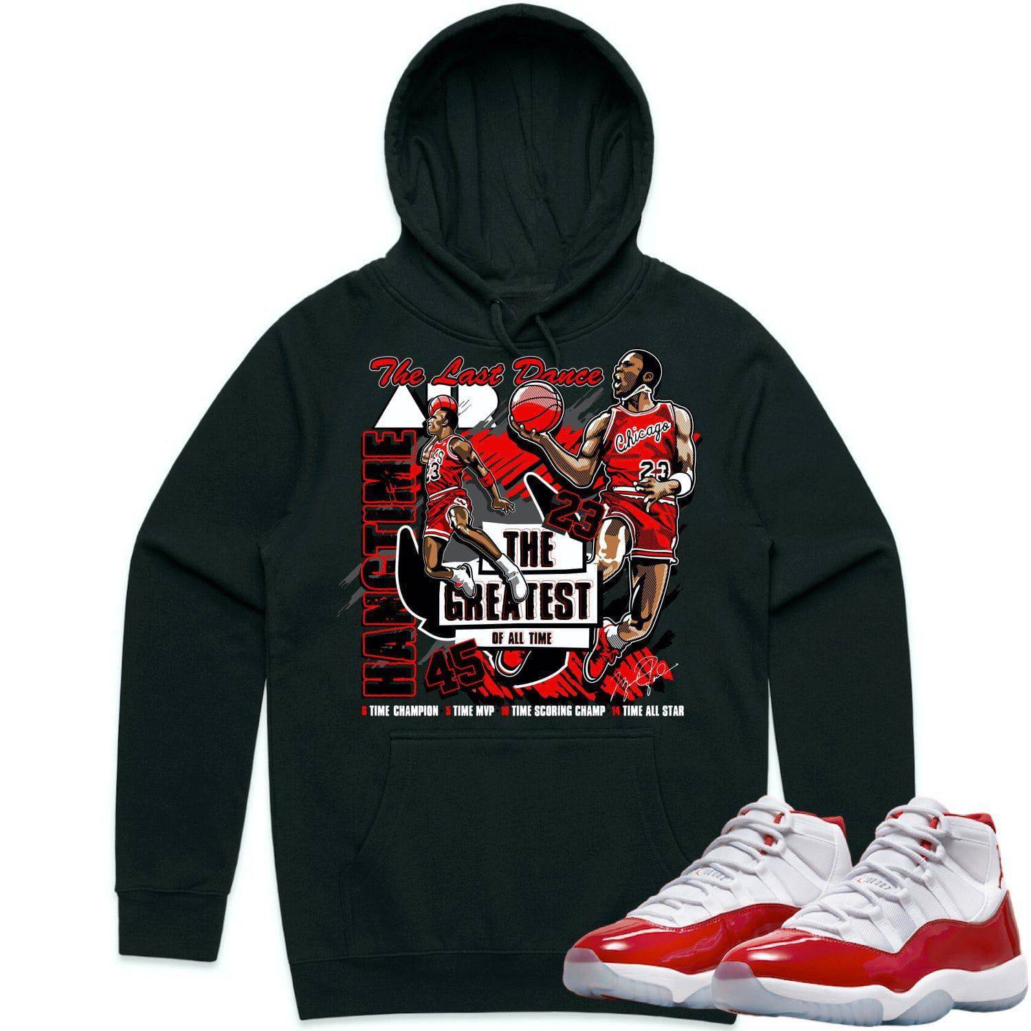 Cherry 11s Hoodie - Jordan Retro 11 Cherry Hoodie - Red Hangtime