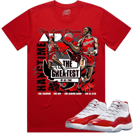 Cherry 11s Shirt - Jordan Retro 11 Cherry Shirts - Hangtime