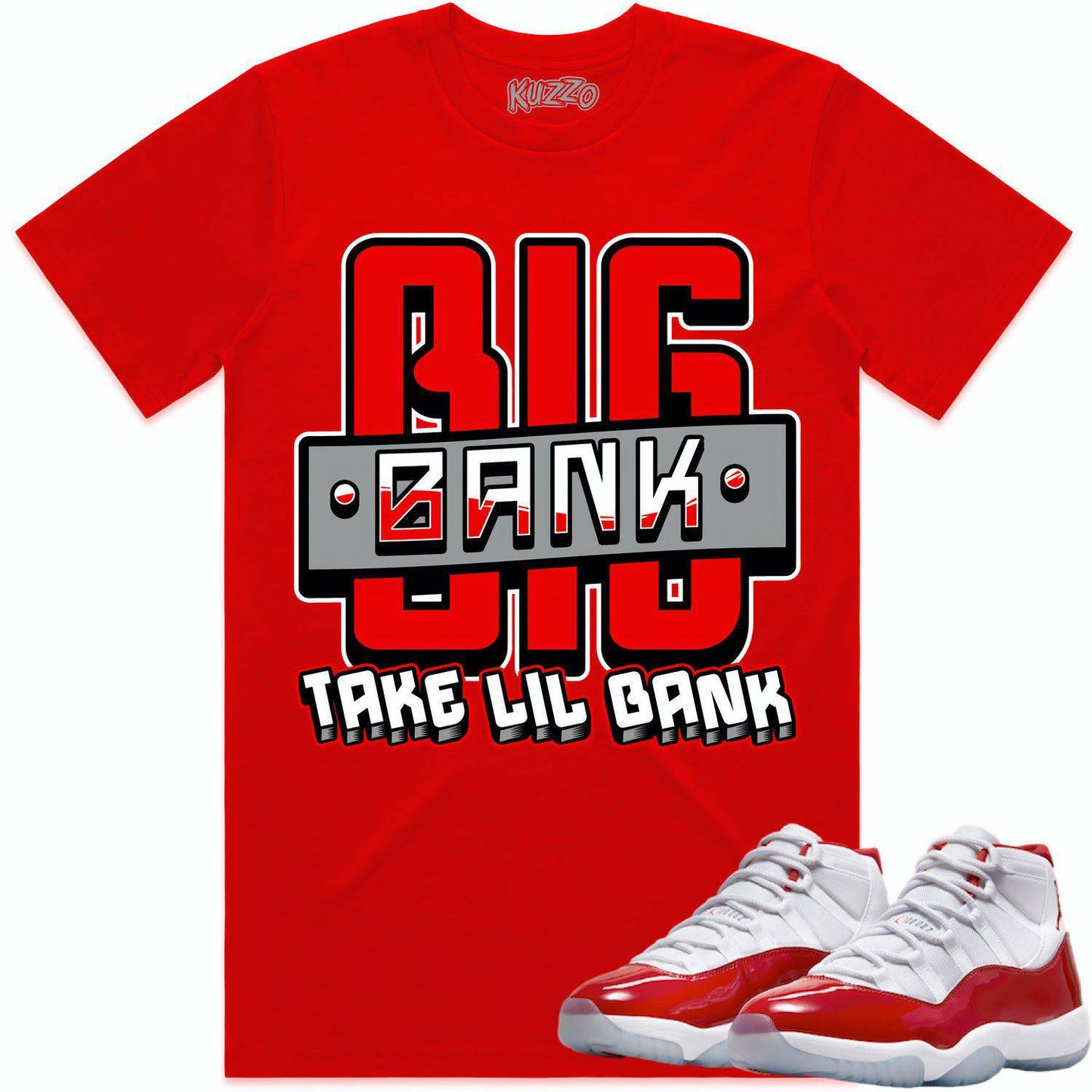 Cherry 11s Shirt - Jordan Retro 11 Cherry Shirts - Red Big Bank