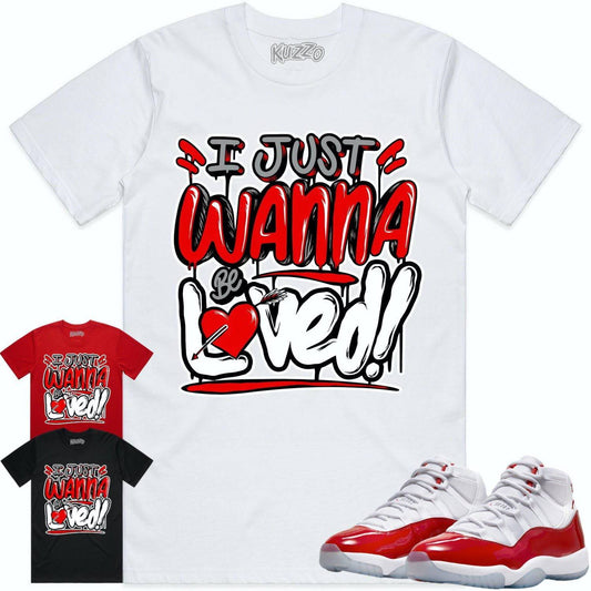 Cherry 11s Shirt - Jordan Retro 11 Cherry Shirts - Red Loved