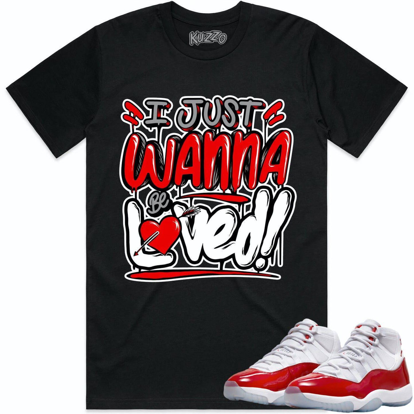 Cherry 11s Shirt - Jordan Retro 11 Cherry Shirts - Red Loved