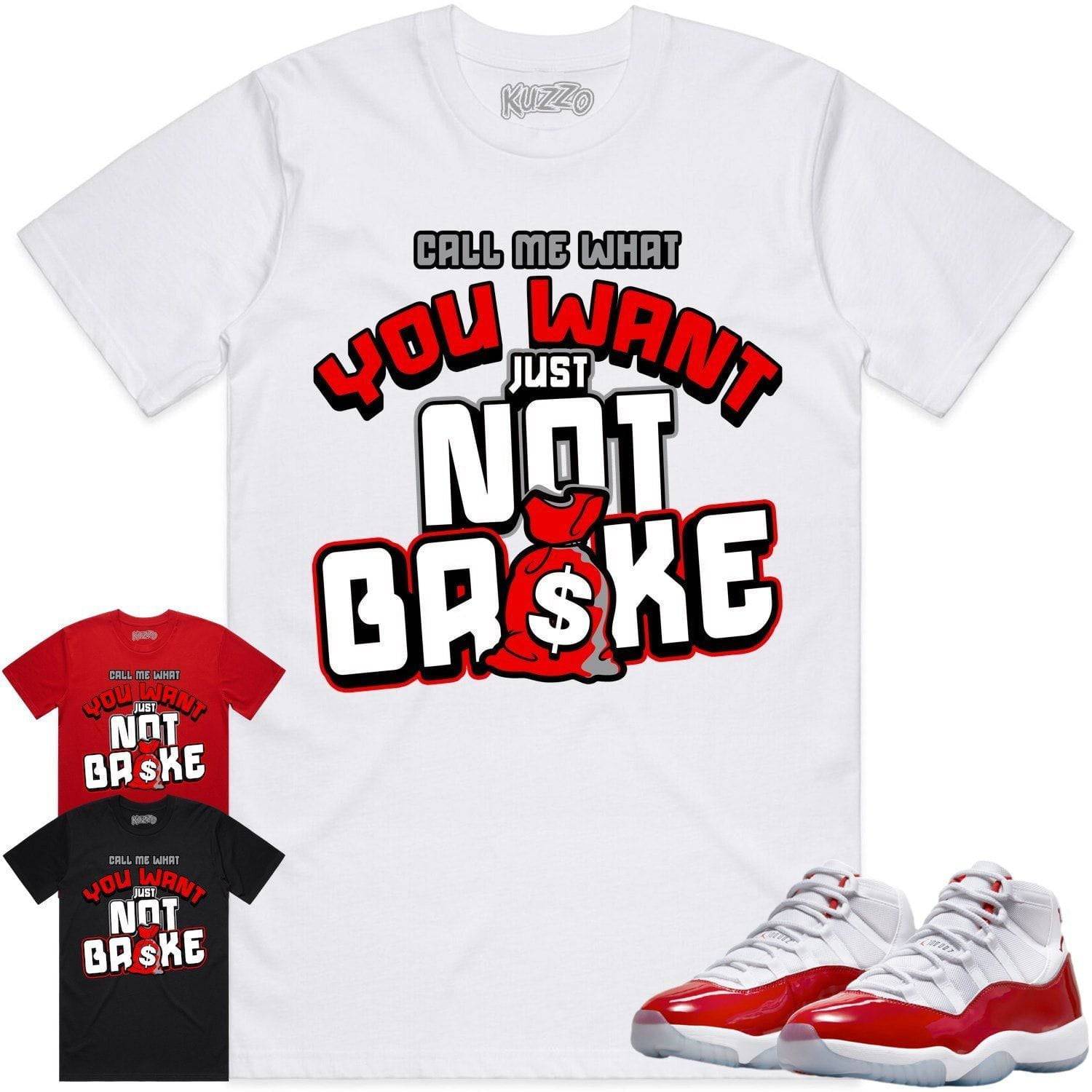 Cherry 11s Shirt - Jordan Retro 11 Cherry Shirts - Red Not Broke