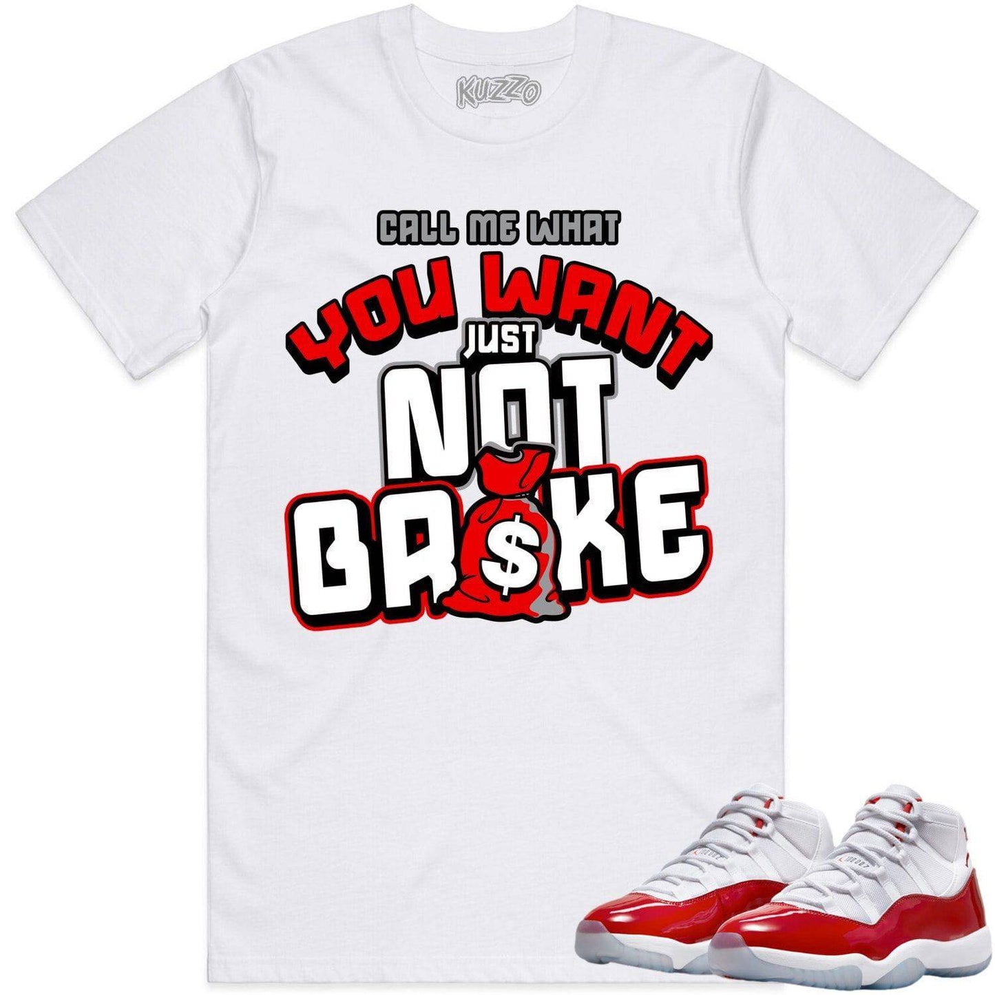 Cherry 11s Shirt - Jordan Retro 11 Cherry Shirts - Red Not Broke