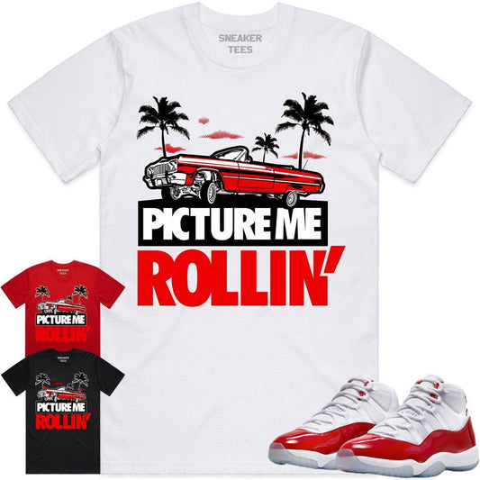 Cherry 11s Shirt - Jordan Retro 11 Cherry Shirts - Red Picture