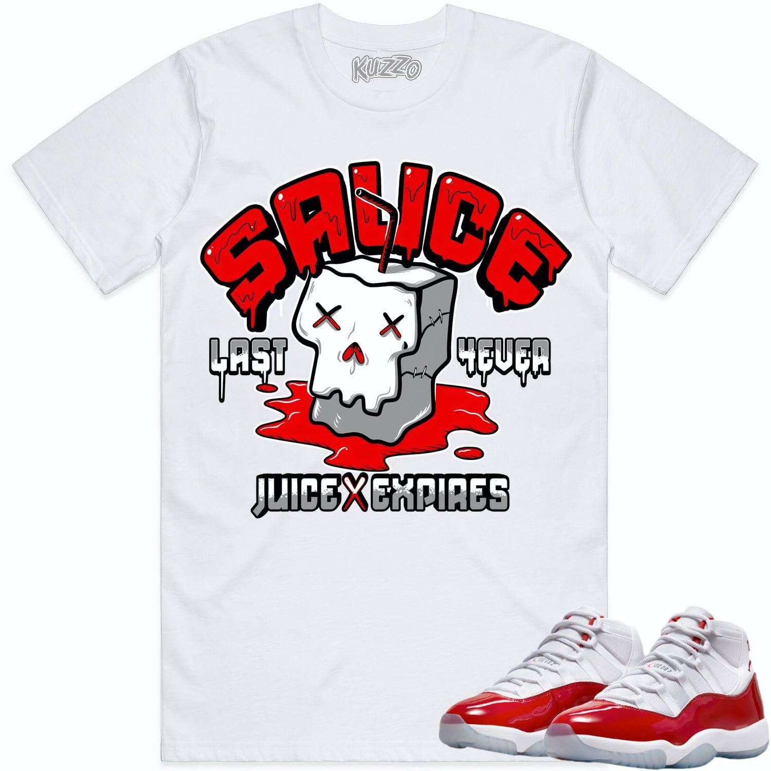 Cherry 11s Shirt - Jordan Retro 11 Cherry Shirts - Red Sauce