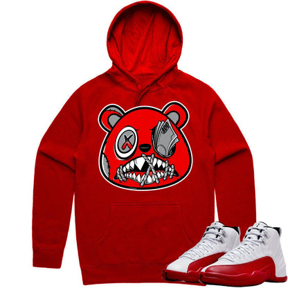 Cherry 12s Hoodie - Jordan Retro 12 Cherry Hoodie - Angry Money Talks