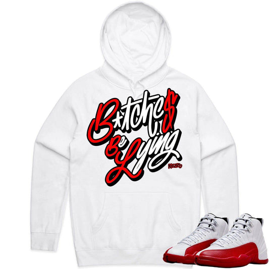 Cherry 12s Hoodie - Jordan Retro 12 Cherry Hoodie - BBL