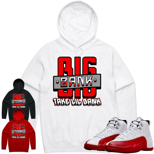 Cherry 12s Hoodie - Jordan Retro 12 Cherry Hoodie - Big Bank