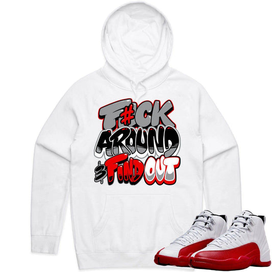 Cherry 12s Hoodie - Jordan Retro 12 Cherry Hoodie - F#CK