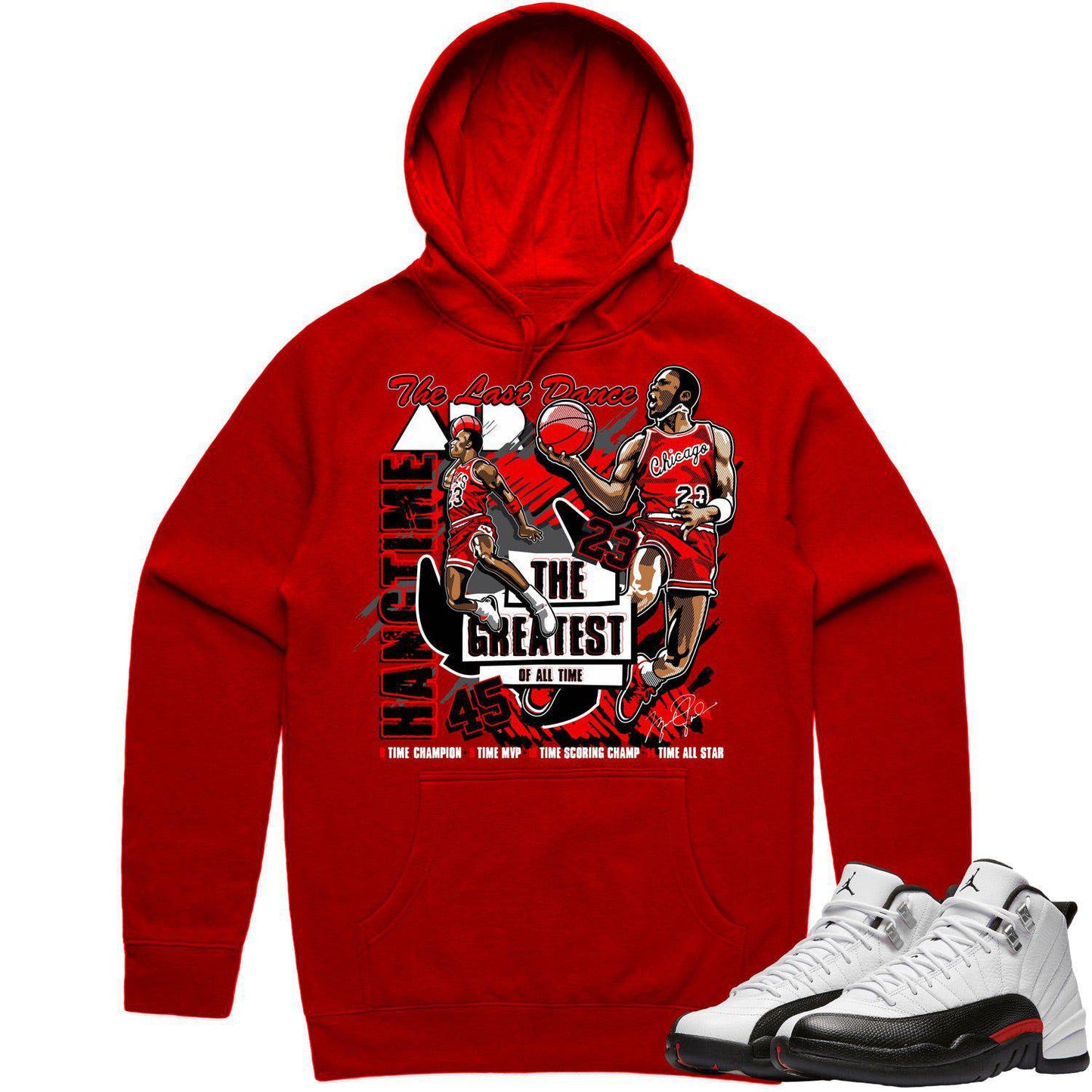 Cherry 12s Hoodie - Jordan Retro 12 Cherry Hoodie - Hangtime