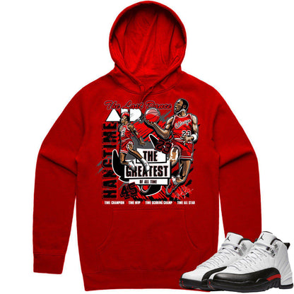 Cherry 12s Hoodie - Jordan Retro 12 Cherry Hoodie - Hangtime